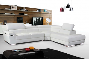 2383 Sectional Right Hand Chaise, White