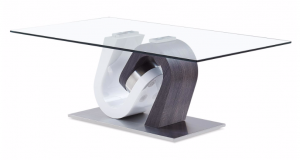 T4126 Coffee Table, White/Grey
