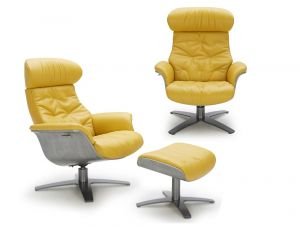 The Karma Lounge Chair, Mustard