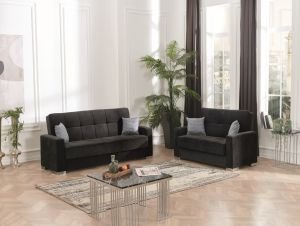 Munich Living Room Set, Grey