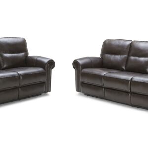 033(1) Motion Leather Sofa, Love, and Chair