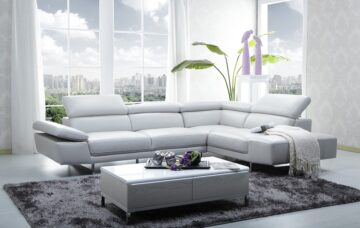 1717 Italian Leather Sectional