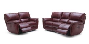 1738B Motion Leather Sofa, Love, and Chair