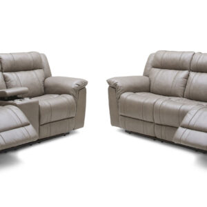 1751 Motion Leather Sofa, Love, and Chair