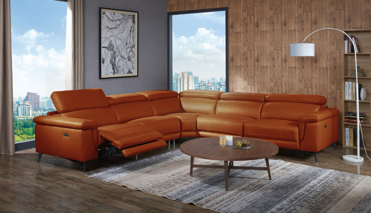 Hendrix Sectional Orange - Image 2