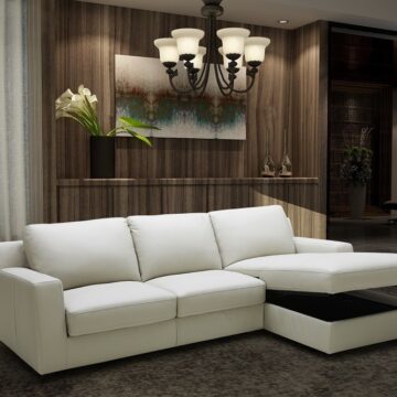 Lauren Premium Sectional Sleeper in Light Grey