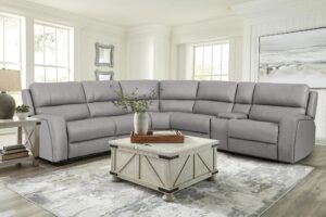 70815M Reclining Sectional in Grey 2581