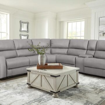 70815M Reclining Sectional in Grey 2581