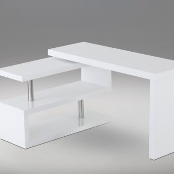A33 Modern office Desk in Matte White
