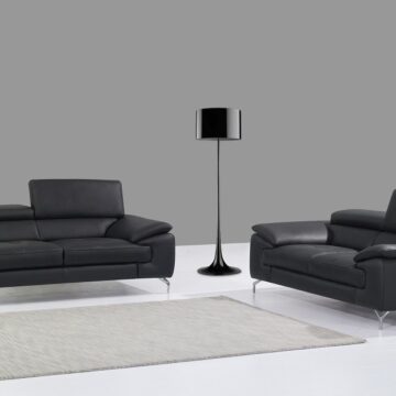 A973 Premium Leather Sofa Set in White