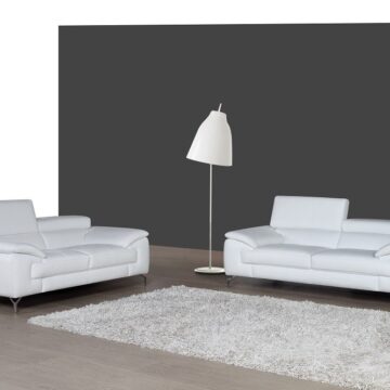 A973 Premium Leather Sofa Set in Peanut