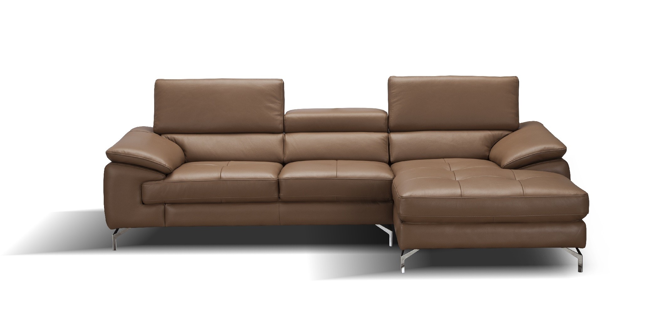 A973b Premium Leather Sectional in Caramel - Image 2