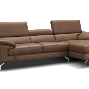 A973b Premium Leather Sectional in Caramel