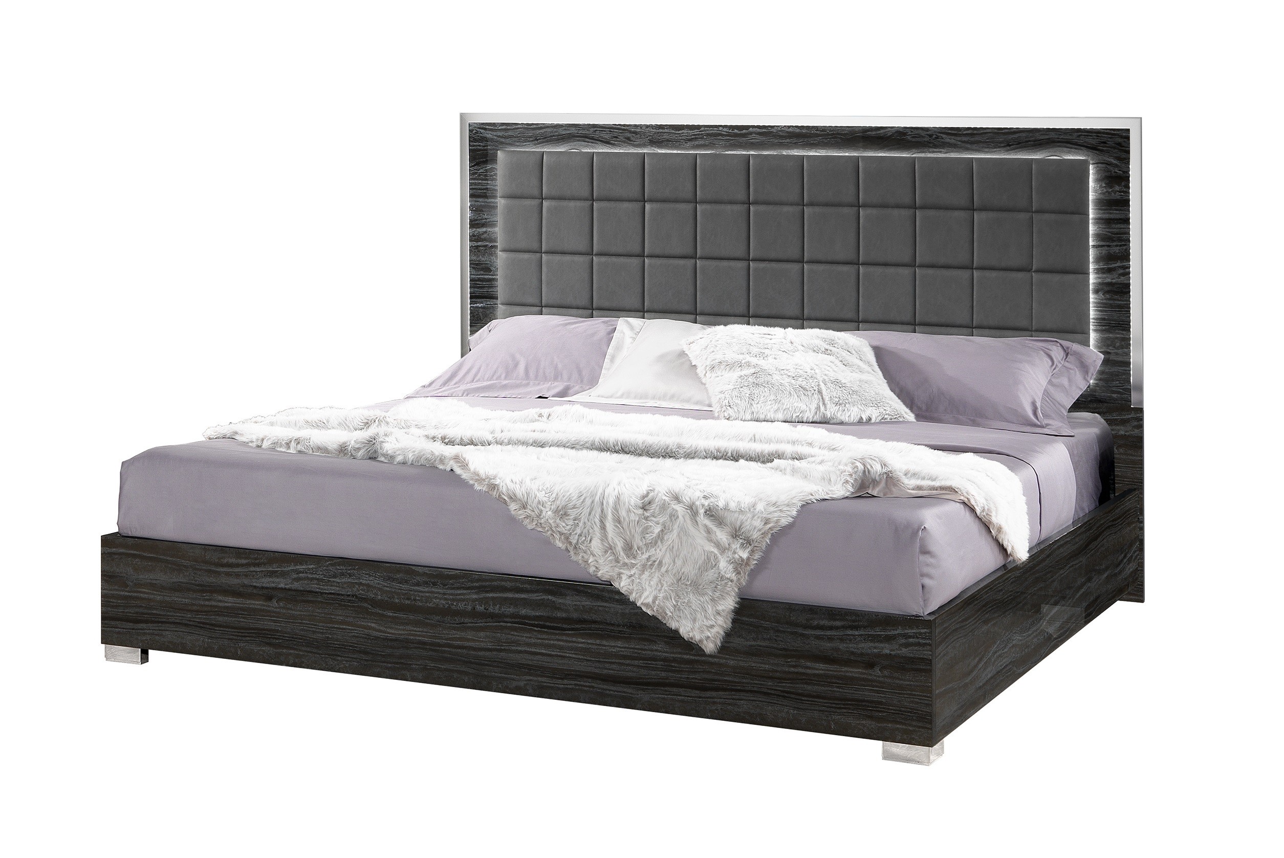 Alice Bedroom Collection in Gloss Grey - Image 2