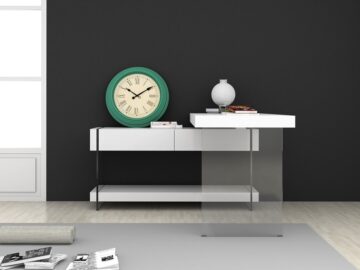 Cloud Modern Desk in High Gloss