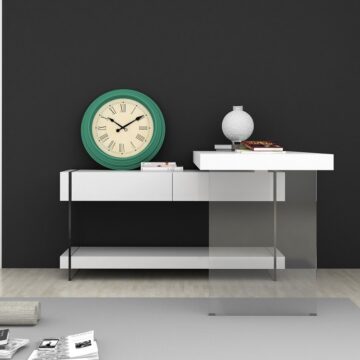 Cloud Modern Desk in High Gloss