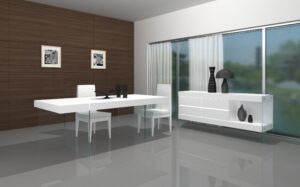 Cloud Modern Dining in High Gloss