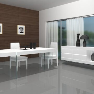 Cloud Modern Dining in High Gloss