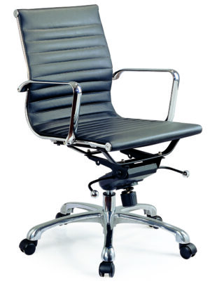Comfy Low Back Office Chair In Black