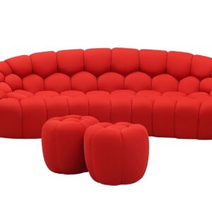 Fantasy Sofa Set in Red