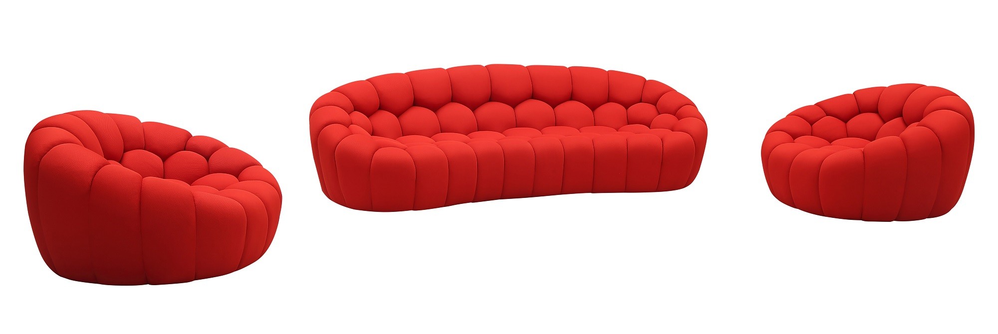 Fantasy Sofa Set in Red - Image 2