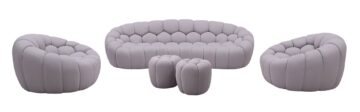 Fantasy Sofa Set in Grey