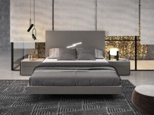 Faro Premium Bedroom Set in Grey