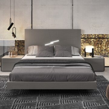 Faro Premium Bedroom Set in Grey