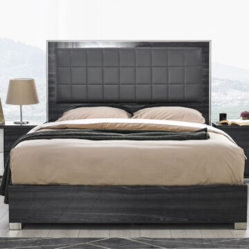 Giulia Bedroom Collection in Gloss Grey