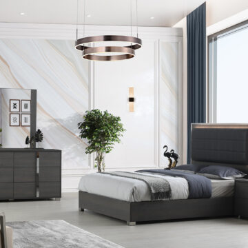Giulia Bedroom Collection in Matt Grey Oak