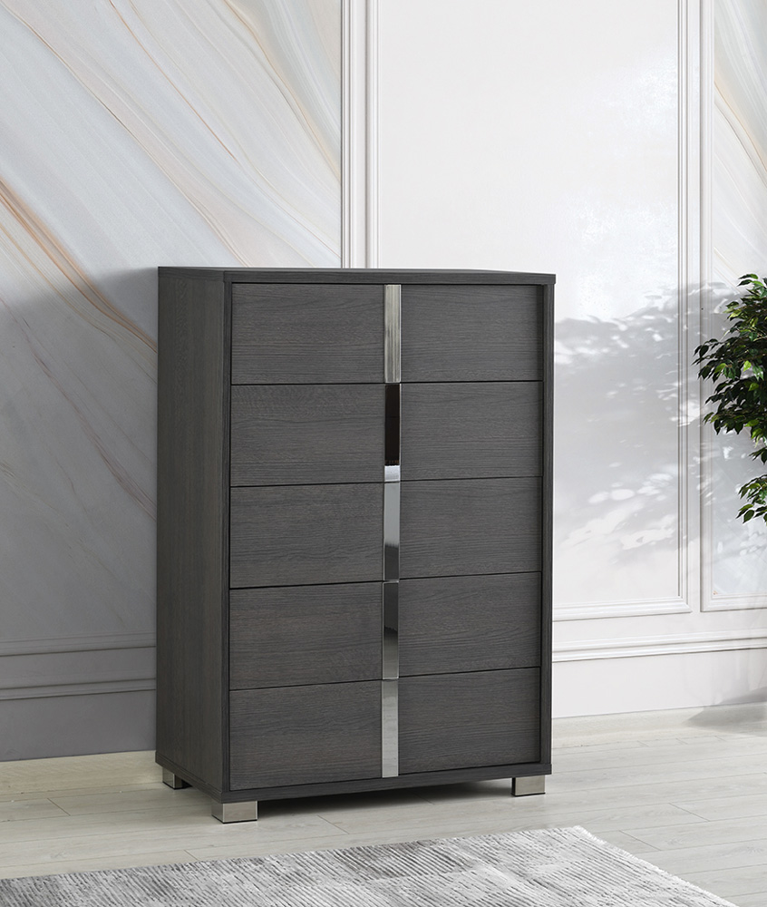 Giulia Bedroom Collection in Matt Grey Oak - Image 9