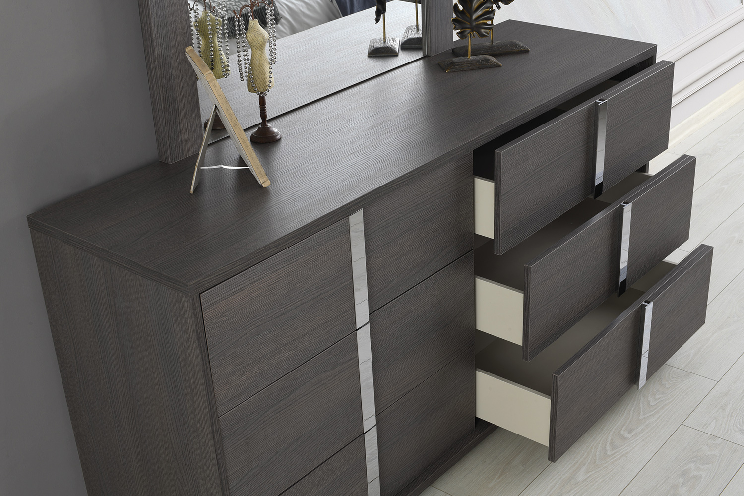 Giulia Bedroom Collection in Matt Grey Oak - Image 6