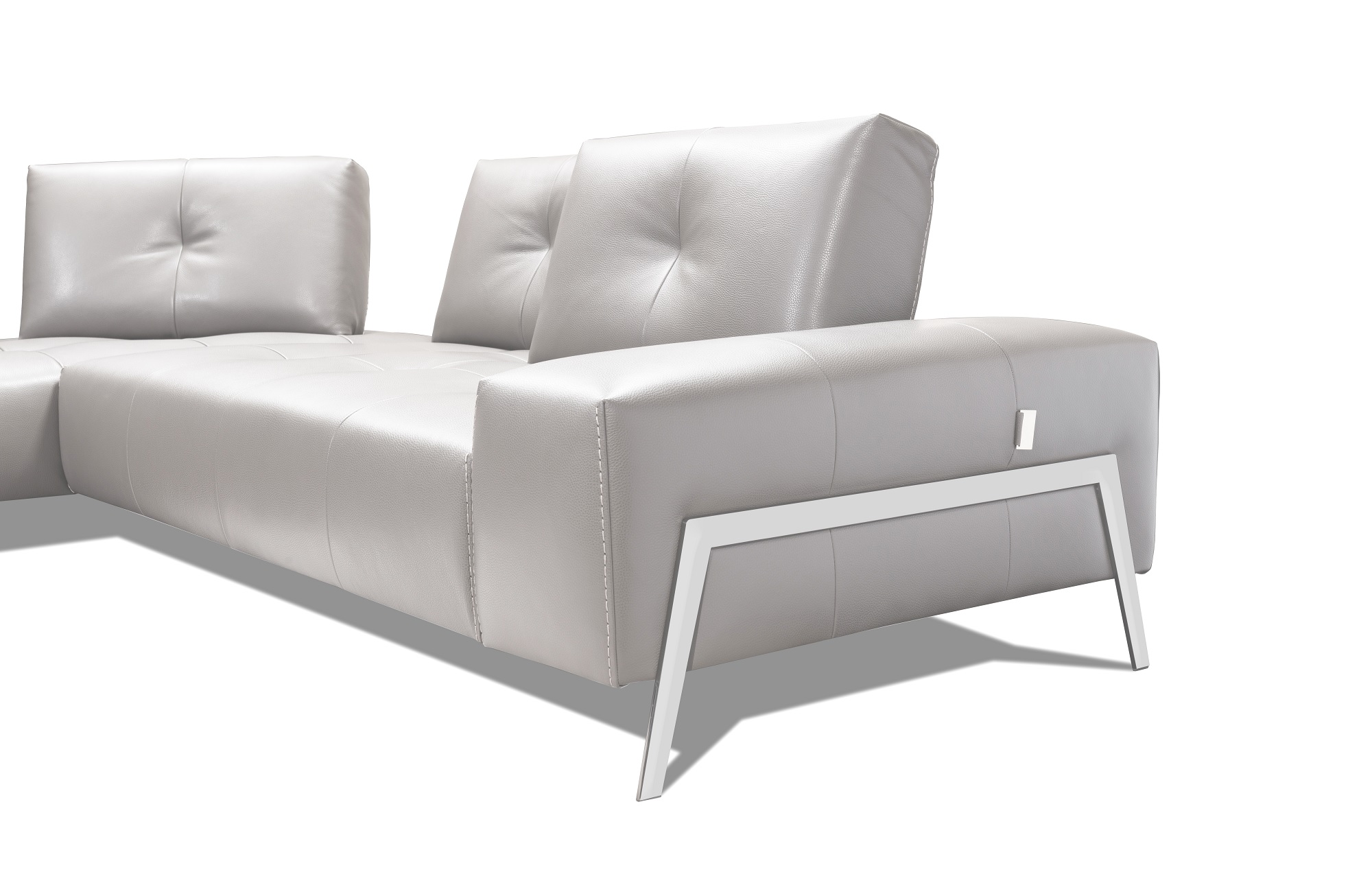 I763 Sectional in Light Grey - Image 2