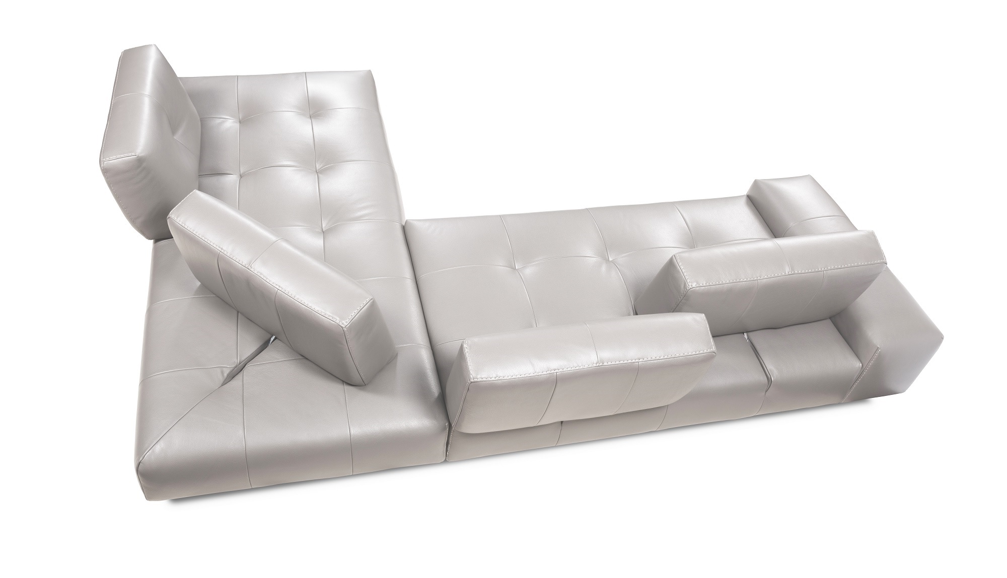 I763 Sectional in Light Grey
