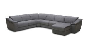 037 Motion Leather Sectional