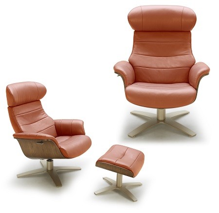 The Karma Lounge Chair in Pumpkin