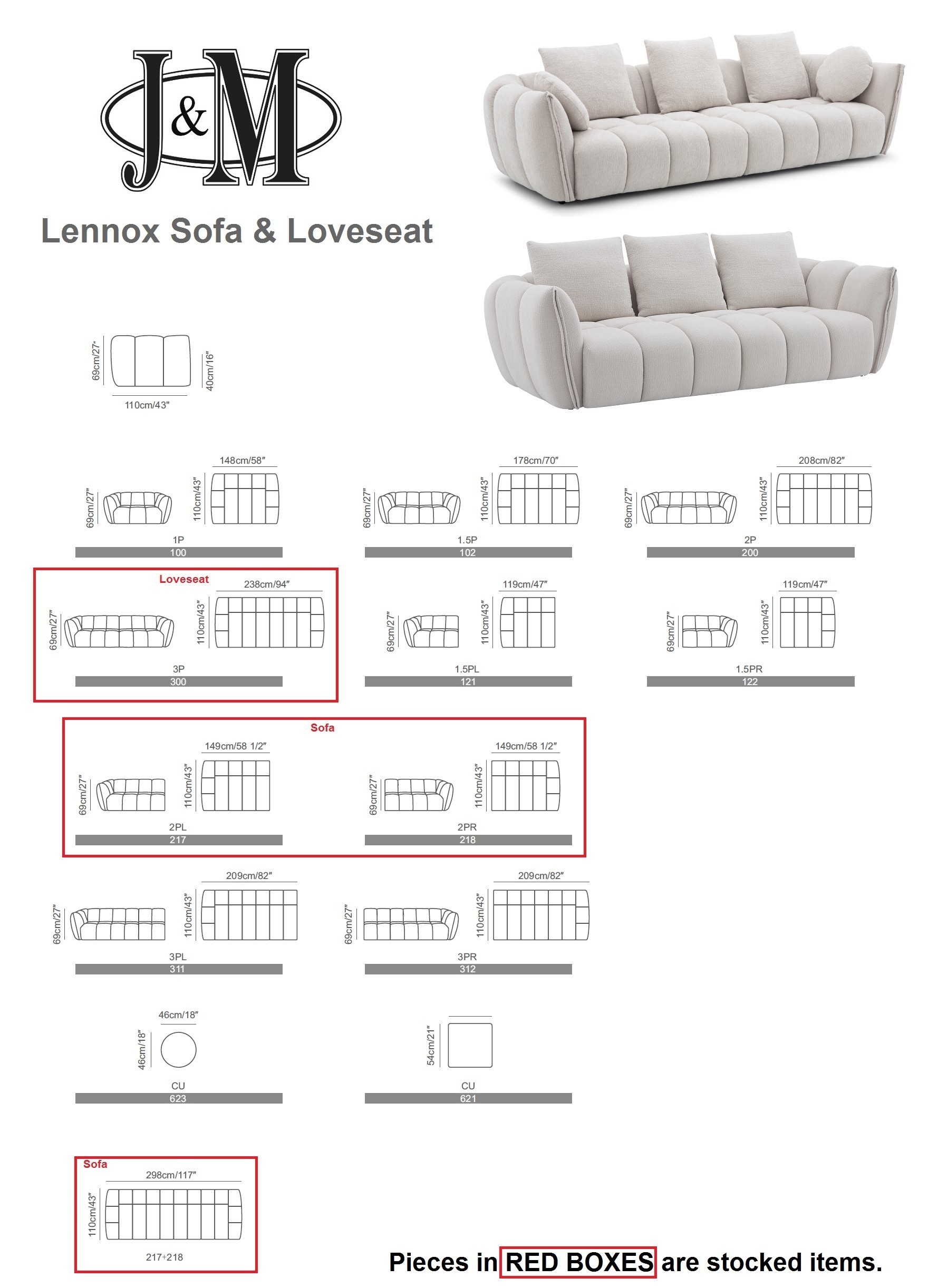Lennox Fabric Sofa - Image 6