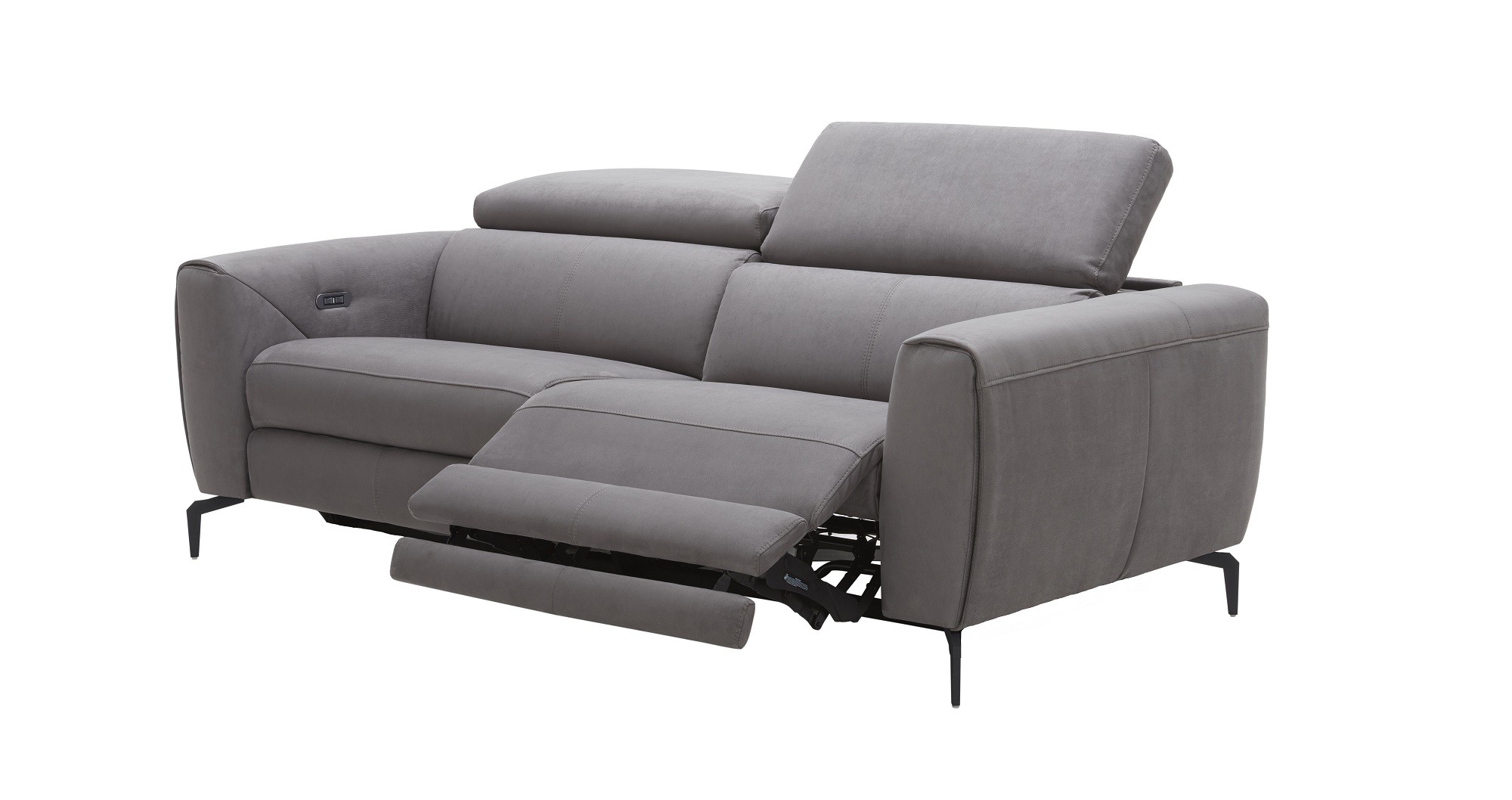 Lorenzo Motion Sofa Set in Grey Fabric - Image 2