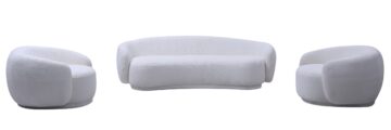 Lounge Sofa & Chair in Off White