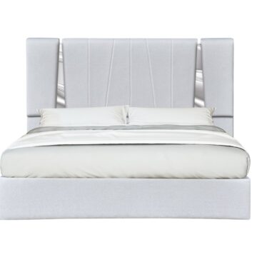 Matissee Bed in Silver Grey