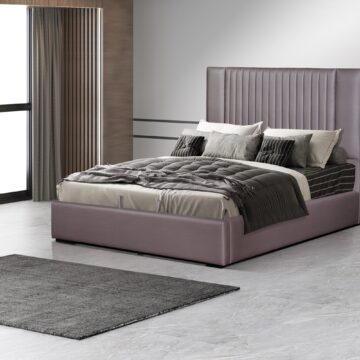 Nara Storage Bed in Stone