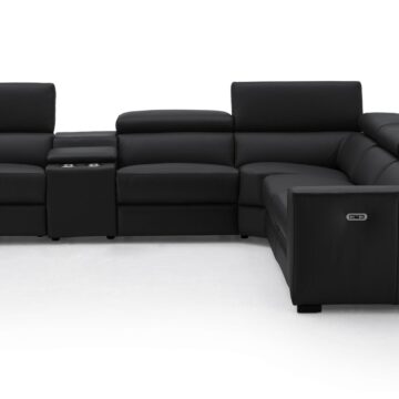 Picasso 6Pc Motion Sectional In Black