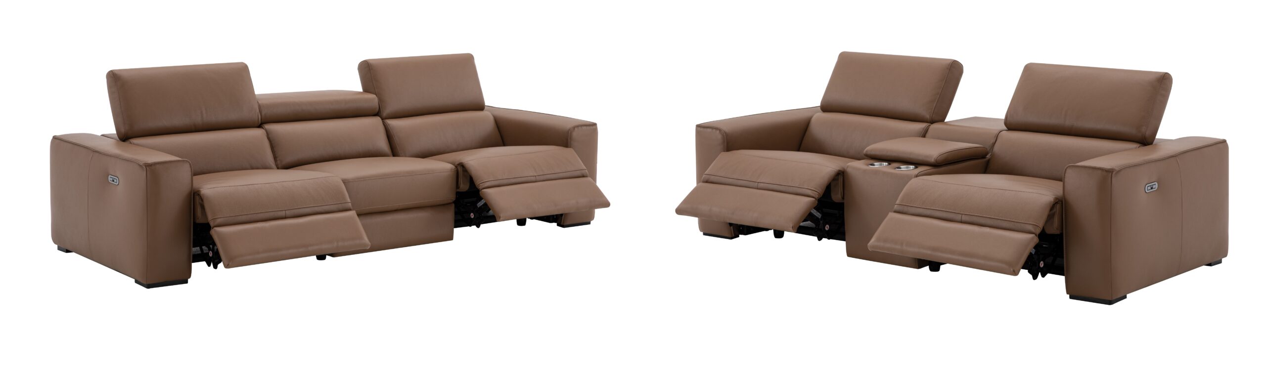 Picasso Love Seat In Caramel (no console) - Image 7