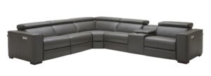 Picasso 6Pc Motion Sectional In Dark Grey