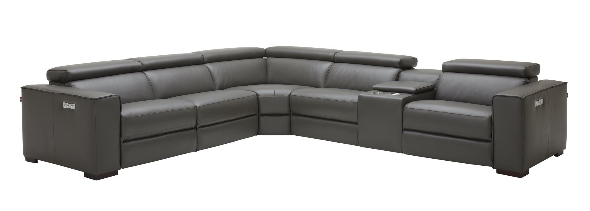 Picasso 6Pc Motion Sectional In Dark Grey