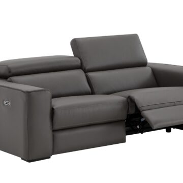 Picasso Love Seat In Dark Grey (no console)