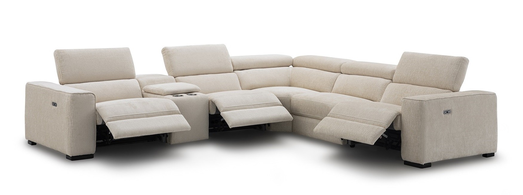 Picasso 6Pc Fabric Motion Sectional In Sand