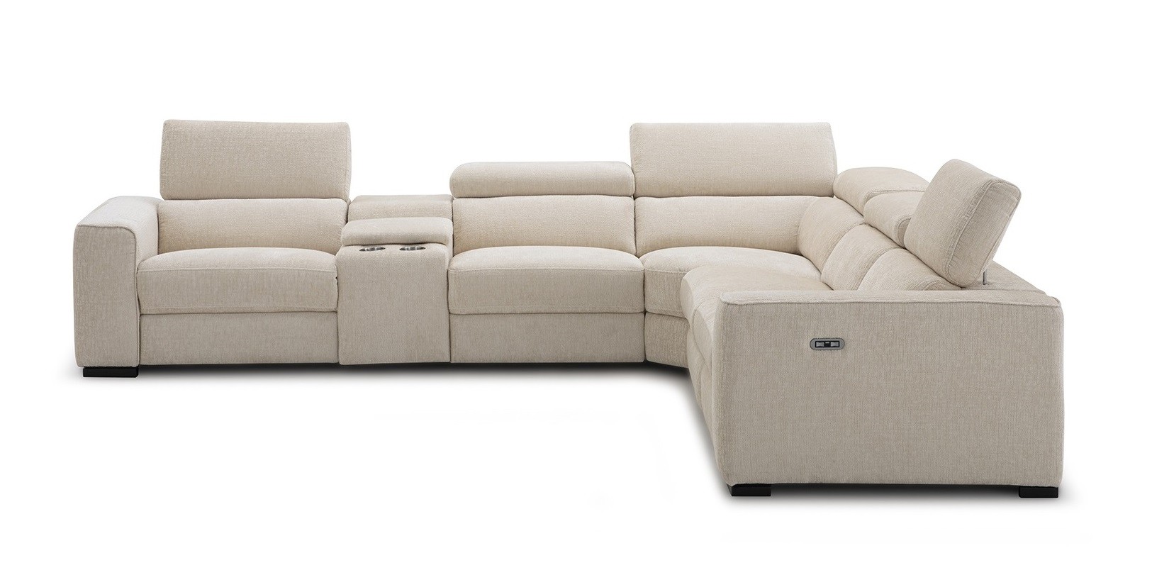 Picasso 6Pc Fabric Motion Sectional In Sand - Image 4
