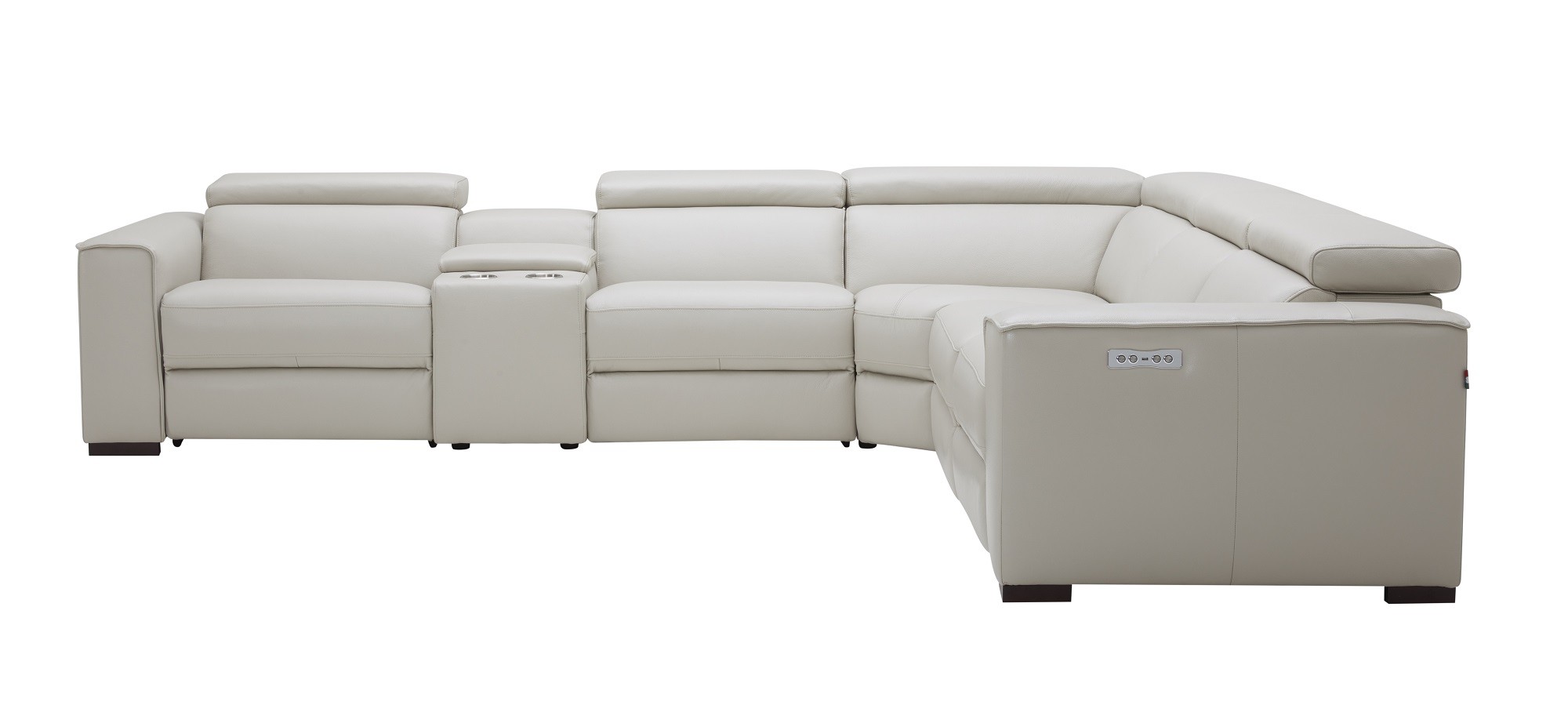 Picasso 6Pc Motion Sectional In Silver Grey - Image 7