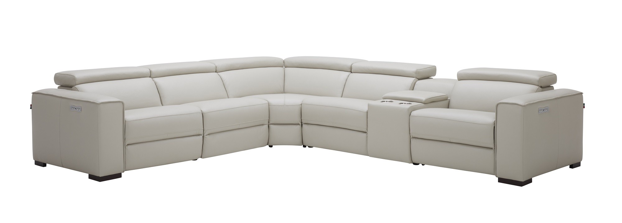 Picasso 6Pc Motion Sectional In Silver Grey - Image 4